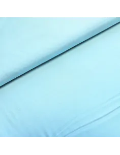 Tissu, Jersey Milano Uni, Bleu Turquoise Clair, Laize 150 cm, Polyester Viscose Spandex Oeko-Tex