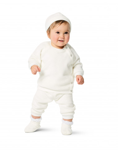 Patron Burda 9315 Sweat, pantalon, bonnet et chaussons pour bébés de 1 à 12 mois