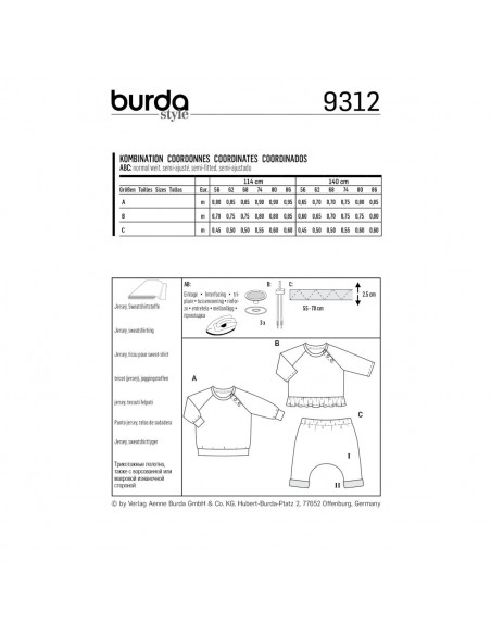Patron Burda 9312