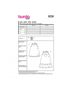 Patron Burda 9238-Robe 2
