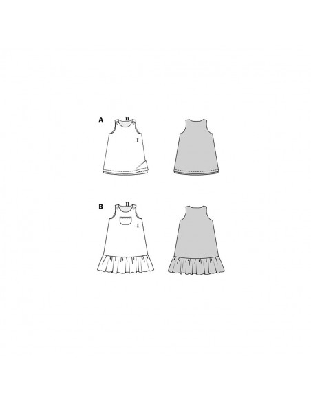 Patron Burda 9238-Robe