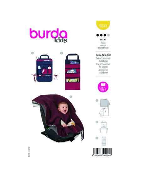 Patron Burda 9233-Accessoires bébé