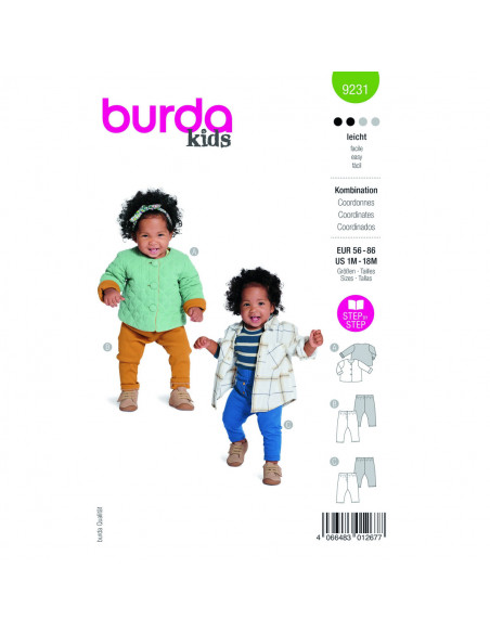 Patron Burda 9231-Ensemble