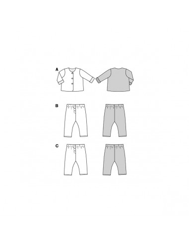 Patron Burda 9231-Ensemble