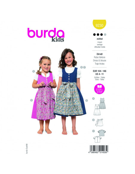 Patron Burda 9230 - Ensemble pour enfants