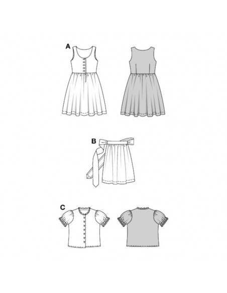 Patron Burda 9230 - Ensemble pour enfants