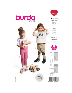 Patron Burda 9222 - Jean pour enfants