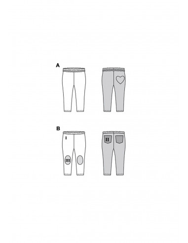 Patron Burda 9222 - Jean pour enfants