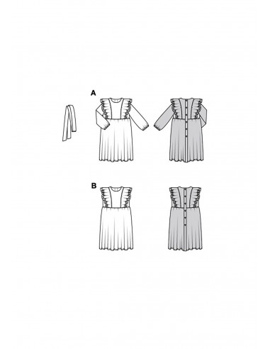 Patron Burda 9220 - Robe de fête pour enfants