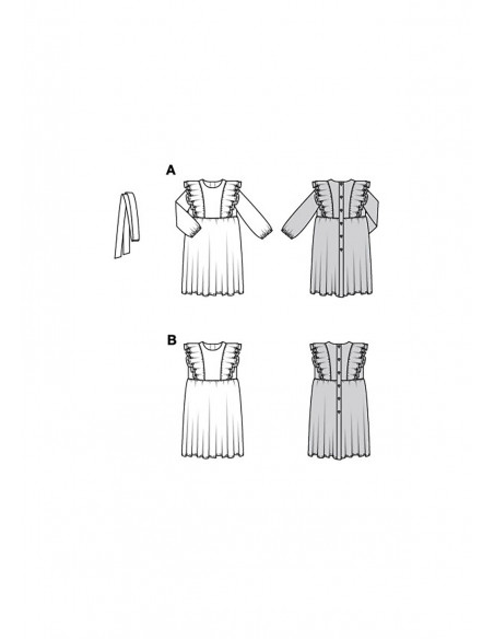 Patron Burda 9220 - Robe de fête pour enfants