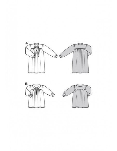 Patron Burda 9216 - Robe élégante pour enfants