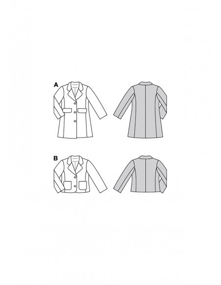 Patron Burda 9215 - Manteau pour enfants