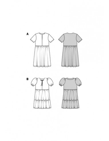 Patron Burda 9212 - Robe