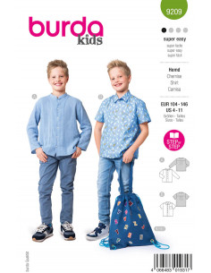 Patron Burda 9209 - Chemise