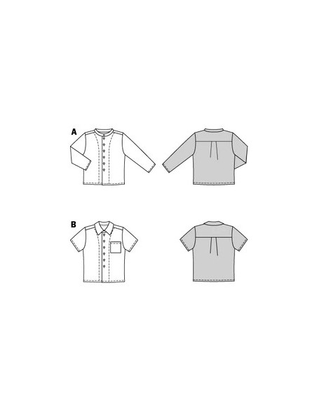 Patron Burda 9209 - Chemise