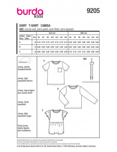 Patron Burda 9205 - Top 2
