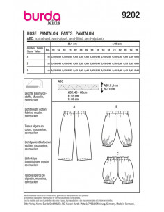 Patron Burda 9202 - Pantalon 2