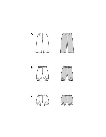 Patron Burda 9202 - Pantalon