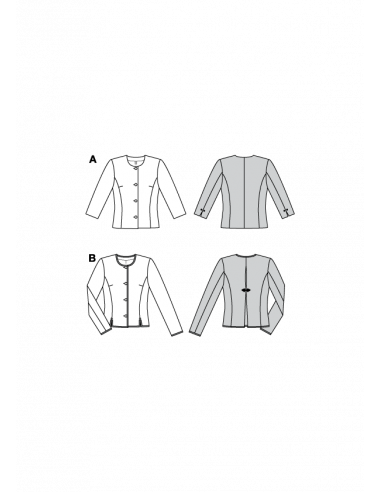 Patron Burda 8949 Veste