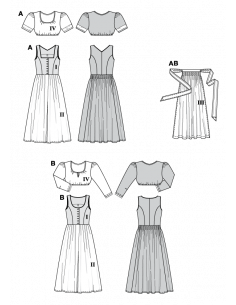 Patron Burda 8448 Ensemble bavarois 2