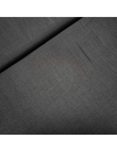 Tissu, Viscose Chambray Uni, Noir, Laize 145 cm, 100% Viscose 190g/m²