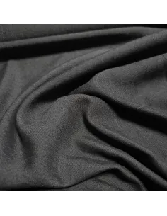 Tissu, Viscose Chambray Uni, Noir, Laize 145 cm, 100% Viscose 190g/m² 2
