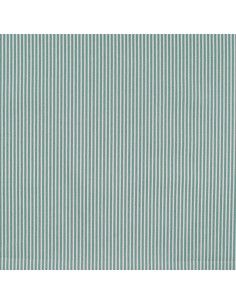 Popeline de coton, rayures, vert céladon