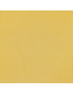 Popeline de coton, rayures, jaune
