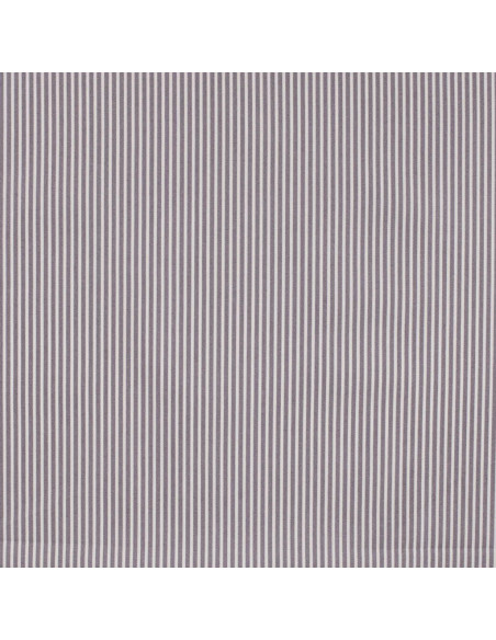 Tissu, Popeline de Coton Rayures, Gris & Blanc, Laize 150 cm, 100% Coton