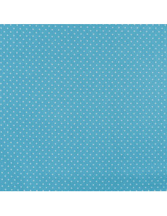 Popeline de coton, pois, bleu