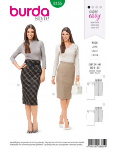 Patron Burda 8155 Jupe