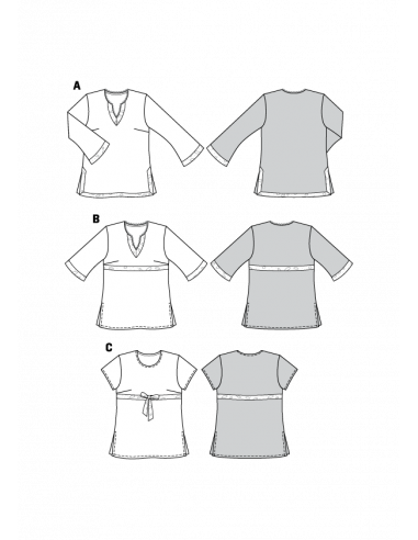 Patron Burda 8100 Tunique