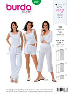 Patron Burda 7966 Pantalon