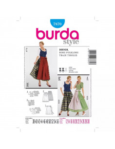 Patron Burda 7870 Dirndl