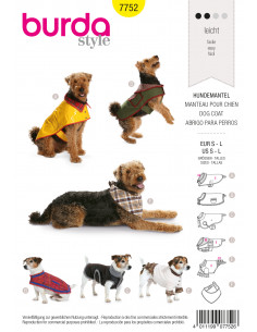 Patron Burda 7752 Idée Creative Manteau pour chien
