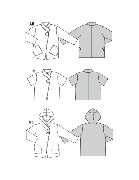 Patron Burda 7700 Veste