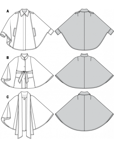 Patron Burda 7422 Cape