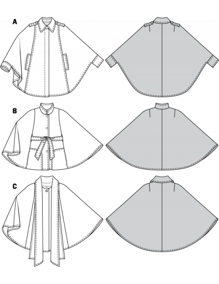 Patron Burda 7422 Cape