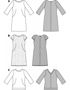 Patron Burda 7031 Robe et Tee-Shirt 2