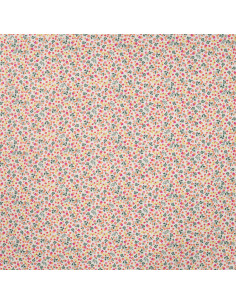 Popeline de coton impression digitale, fleurie