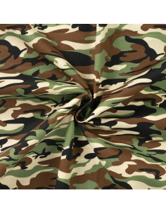 Popeline de coton, camouflage, vert 2