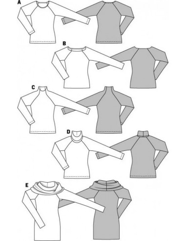 Patron Burda 6990 Tee-Shirt