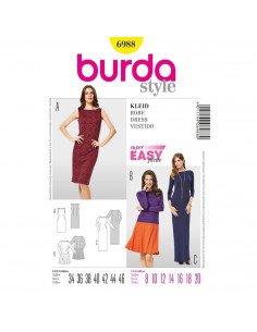 Patron Burda 6988 Robe