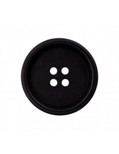 Bouton 4 trous, Ø 23mm, Corozo, noir