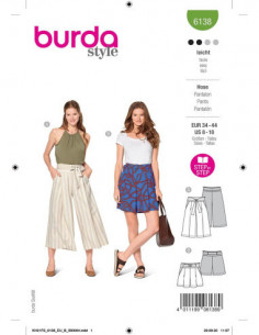 Patron Burda 6980 Jupe - culotte