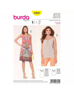 Patron Burda 6969 Robe et haut