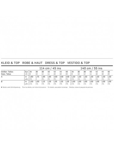 Patron Burda 6969 Robe et haut