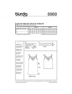 Patron Burda 6969 Robe et haut 2