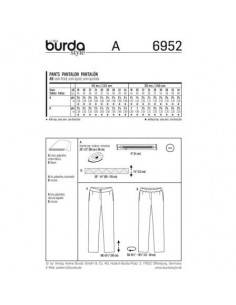 Patron Burda 6952 Pantalon 2