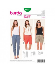Patron Burda 6938 Pantalon et shorts